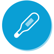 スタッフのマスク着用・検温を実施